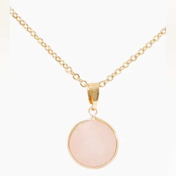 NWT Sanctuary Project Rose Quartz Serenity Necklace - Picture 4 of 7